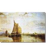Joseph Turner Ships Painting Ceramic Tile Mural BTZ08835 - $240.00+