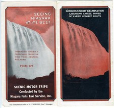 Seeing Niagara at It&#39;s Best Tour Brochure 1930&#39;s New York Central Railroad  - £18.46 GBP