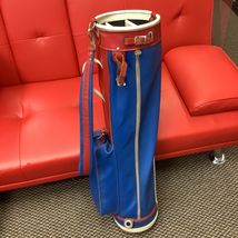 Vintage Classic Red White Blue Golf Cart Bag “The Ultra Line” Grand Rapi... - $35.00