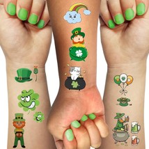 Irish Festival Day Temporary Tattoos Stickers for Kids 96 Pieces Shamroc... - £15.39 GBP