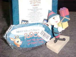 Enesco Rudolph Boy Elf W/Gifts We Always Fill Santa&#39;s Bag Figurine MIB #... - £59.34 GBP