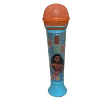 Disney Moana Karaoke Microphone Sing Along Kids 8” Musical Flashing Ligh... - £11.75 GBP