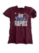adidas Youth Colorado Rapids Short Sleeve T-Shirt - Burgundy, Large (14) - £11.73 GBP