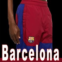 Limited Nike Woven Pant &quot;Fc Barcelona&quot; Barca Retro Soccer Futbol Noble Royal M L - £66.44 GBP