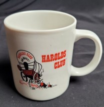 Vintage Harolds Club Or Bust Reno Nevada Ceramic Coffee Cup Mug - £10.11 GBP