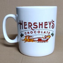 Hershey&#39;s Chocolate Oversized Jumbo Mug Cup Christmas Coffee 32oz Santa Reindeer - £11.82 GBP