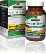 Nature&#39;s Answer Korean Ginseng 500mg 50-Capsules | Supports Focus &amp; Memory | Veg - $27.99