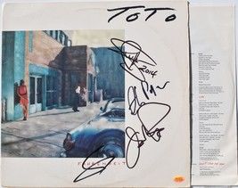 Toto - Fahrenheit Album Signed X4 - S. Lukather, D. Paich, S. Porcaro, J. Willia - £219.39 GBP