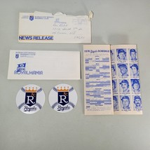 1978 Kansas City Royals Souvenir Lot Bumper Sticker Decal Players Photos... - $11.99