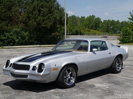 1978 Chevrolet Camaro Z28 silver black | 24x36 inch POSTER | vintage classic car - £16.07 GBP