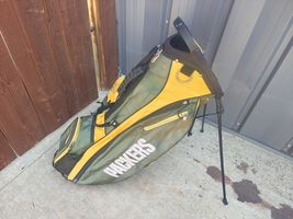 NFL Green Bay Packers 4 Divider Dual Strap Golf Stand Bag Green/Yellow - $80.74