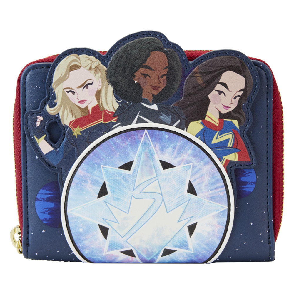The Marvels 2023 Group Symbol Glow Zip Around Wallet - $63.66