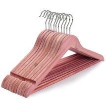 American Red Cedar Wood Coat Hangers, Wooden Suit Hangers, 10 Pack-Natur... - £39.61 GBP