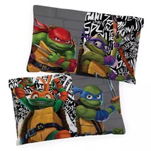 Teenage Mutant Ninja Turtles Kids&#39; Pillowcase Measures 20 x 30 inches - £11.55 GBP