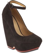 L.A.M.B by GWEN STEFANI Brown SUEDE Platform SHOES Wedge HAVANA ( 7.5 ) - $434.14 CAD