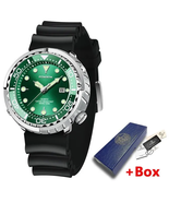Men Watch Silicone Watch Men&#39;s Quartz Waterproof Wristwatch Chronograph ... - £33.17 GBP