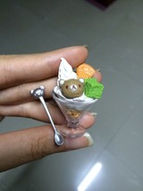 Dollhouse miniature Re-ment San X Rilakkuma bear ice cream. Rare item - £7.80 GBP