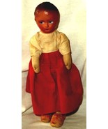 Antique Old Doll Straw Filled Body Molded Stapled Plastic Head Moveable ... - £36.49 GBP