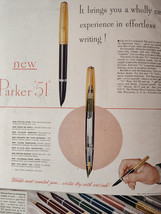 1949 Original Esquire Art Ad Advertisement PARKER 51 PENS and Front COVER (only) - £5.09 GBP