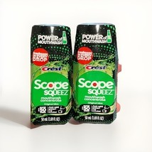 2X Crest Scope Squeeze Mouthwash Concentrate Original Mint, 50mL Bottle NEW - $276.84 MXN