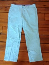 Nautica Beacon Pant Bright Turquoise Blue Flat Front Preppy Trouser Pant... - $36.99
