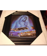 GUADALUPE WITH CAR 11X13 MDF FRAMED PICTURE ( BLACK COLOR FRAME ) - £24.09 GBP