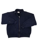 Vintage LL Bean Russell Mens Full Zip Blue Sweatshirt Jacket Size Large ... - $53.91 CAD