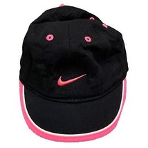 Nike Black and Pink Infant Hat Cap One Size Swoosh Logo - £8.64 GBP