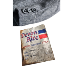 Devon-Aire Wool L'Cord Show Coat Jacket Gray Pinstripe Ladies Size 12 NEW image 6