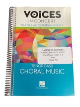 Voices in Concert Grades 7 8 Tenor Bass Piano Accompaniment Homeschool Arts Musi - £21.58 GBP