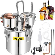 VEVOR Alcohol Still, 13.2Gal / 50L Stainless Steel Water Alcohol Distiller Coppe - £147.68 GBP
