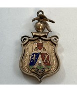 Knights of the Golden Eagle (KGE) Gold Filled Or Tone Enamel Watch Fob P... - $87.94 CAD
