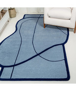 Irregular Handmade Tufted Wool Carpet for Living Room, Bedroom, Hall, En... - $260.00+