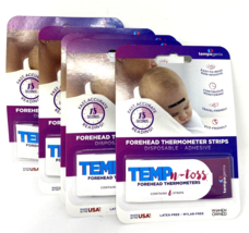 Tempo-Toss Forehead Thermometer Strips 6 Strips Lot of 5 NEW - £22.28 GBP