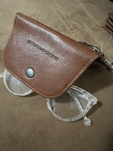Spikes &amp; Sparrow Pure Leather Brown Sun Glasses Case Hard To Find -no Gl... - $47.49