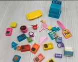 Kenner Vintage 90s Littlest Pet Shop Accessories Lot Food bowls Cash Reg... - $24.74