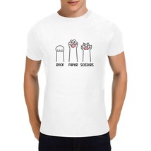 Unisex Shirt – Rock Paper Scissors – White - 3XL - £13.49 GBP