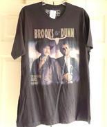 Brooks &amp; Dunn Brand New Man Mens Black T Shirt Size 2XL DBL Sided NWT Ne... - £67.59 GBP