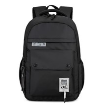 Black Student School Bag 2023 New Teenager Outdoor  Backpack Man Travel Camping  - £133.86 GBP