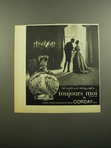 1960 Corday Toujours Moi Perfume Advertisement - £11.76 GBP