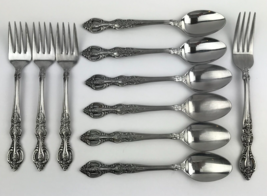 Orleans Silver Stainless Japan Royal Heritage Lot of Flatware 6 Spoons, 4 Forks - £54.73 GBP