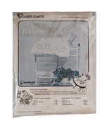 Stamped 2 Pillow tubing 1977 Embroidery Painting Diamonds &amp; Daisies 8300C - $14.25