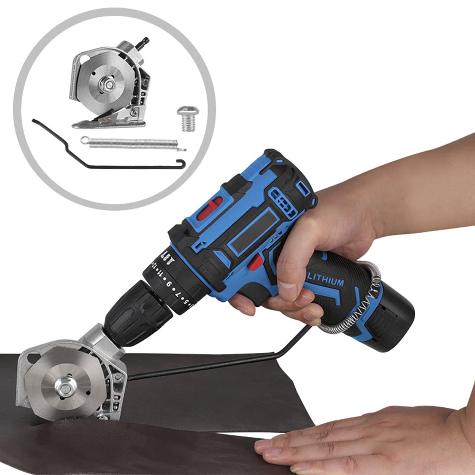 Electric Drill Fabric Cutter Sharp Nibbler Cloth Cutter Electric Rotary ... - $82.37