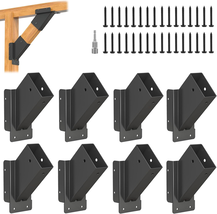 8 Pcs Pergola Bracket Kit , Reinforced 45-Degree Pergola Bracket, Gazebo... - $37.88