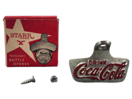 Coca-Cola Wall Mount Bottle Opener Starr "X" - Vintage - New in Package - £8.30 GBP