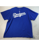 Los Angeles Dodgers Yasiel Puig Majestic Shirt Mens Size XL Blue Logo Ba... - £13.05 GBP