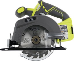Ryobi One P505 18V Lithium Ion Cordless 5 1/2" 4,700 RPM Circular Saw, Green - $64.99