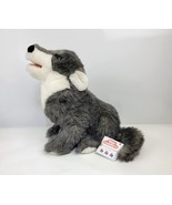 Douglas Little Cuddlers Wolf #295 Plush Stuffed Animal 16" w/ Tag Vintage 1990 - £48.19 GBP