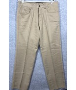 Tommy Bahama Mens Pants 36x32 Beige Flat Front Relaxed Fit Casual - $324.69 MXN