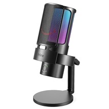Gaming Usb Microphone, Pc Computer Mic With 4 Polar Patterns For Podcast Streami - £77.52 GBP
